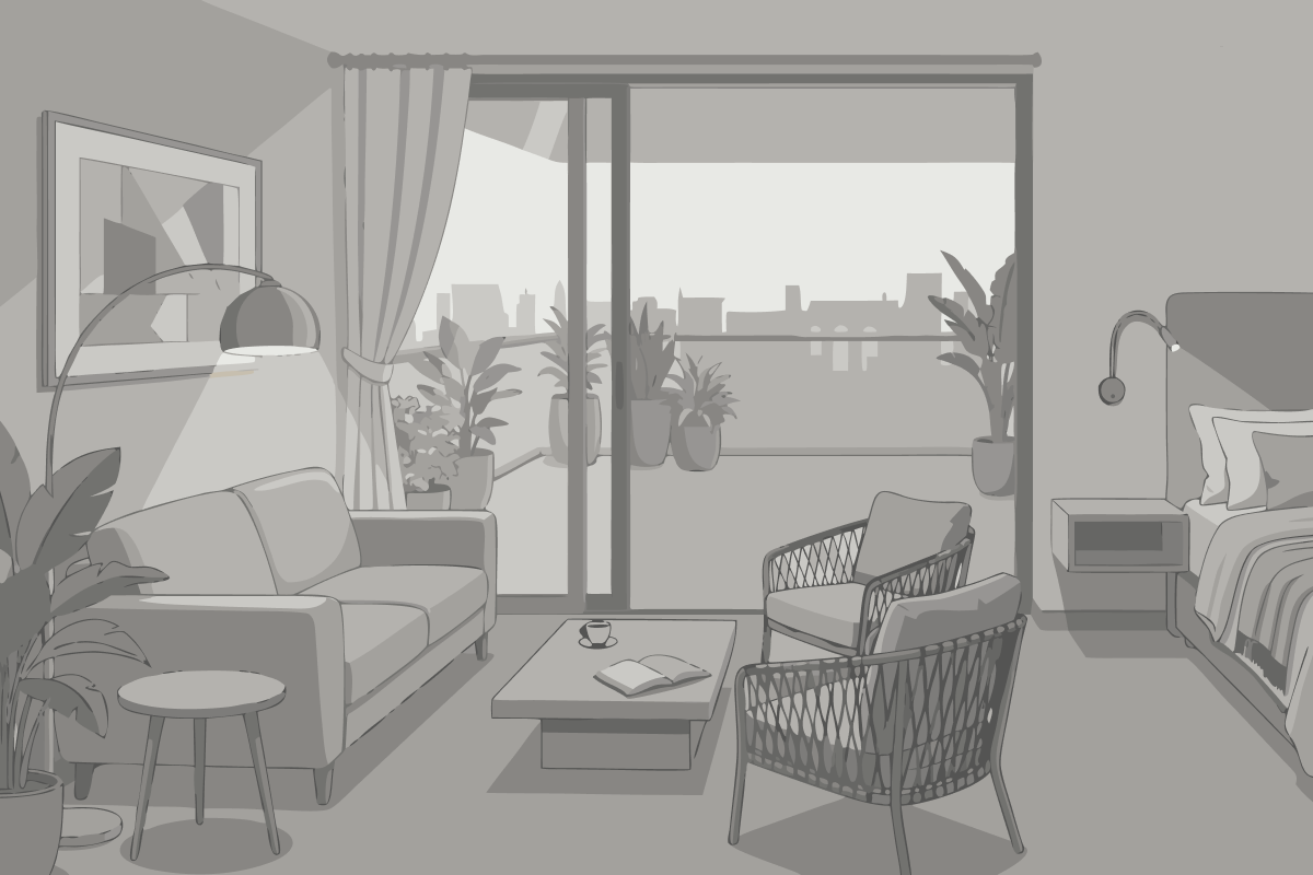 One-Bedroom Apartment with Garden